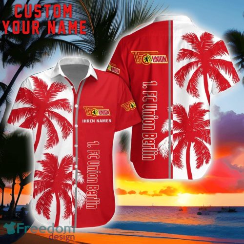 Union Berlin Coconut Pattern Hawaiian Shirt And Shorts Personalized Name Unique Gift For Summer Product Photo 1