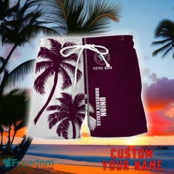 Union Bordeaux Begles Coconut Pattern Hawaiian Shirt And Shorts Personalized Name Unique Gift For Summer Product Photo 2