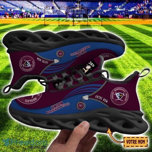 Union Bordeaux Begles Max Soul Shoes Personalized Name Sneakers For Fans Product Photo 2