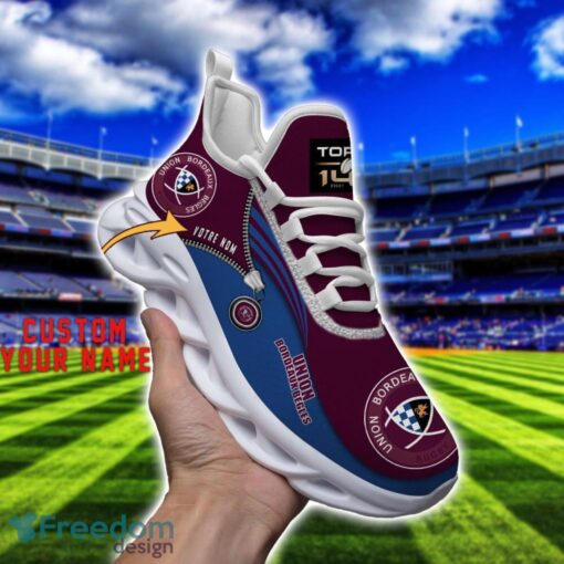 Union Bordeaux Begles Max Soul Shoes Personalized Name Sneakers For Fans Product Photo 3