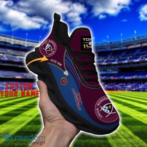 Union Bordeaux Begles Max Soul Shoes Personalized Name Sneakers For Fans Product Photo 4