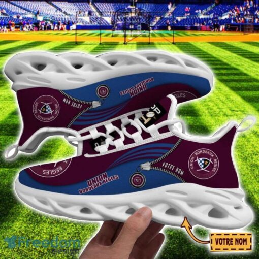 Union Bordeaux Begles Max Soul Shoes Personalized Name Sneakers For Fans Product Photo 1