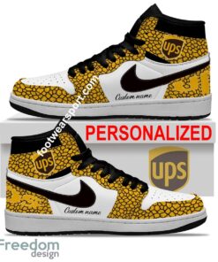 Ups Air Jordan Hightop Shoes Personalized Crocodile Skin Pattern For Fans Sneakers Gift - Ups Air Jordan Hightop Shoes Personalized Design 2
