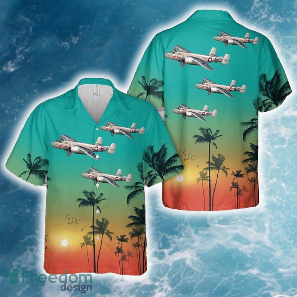 US Air Force North American B25J Mitchell TakeOff Time Hawaiian Shirt Holiday Summer - US Air Force North American B25J Mitchell TakeOff Time Hawaiian Shirt Holiday Summer