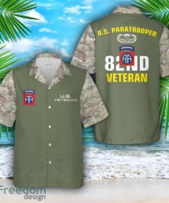 US Army 82nd Airborne Division Veteran Paratrooper Hawaiian Shirt