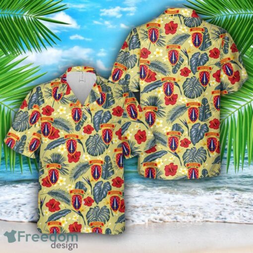 US Army Security Force Assistance Brigade SSI Hawaiian Shirt Product Photo 1