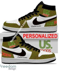 US FOODS Air Jordan Hightop Shoes Personalized Crocodile Skin Pattern Gift For Men Women Fans - US FOODS Air Jordan Hightop Shoes Personalized Design 2