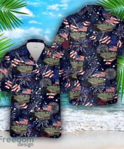 U.S. Marine Corps Assault Amphibious Vehicle AAV, 4th Of July Hawaiian Shirt