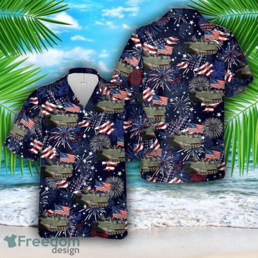 U.S. Marine Corps Assault Amphibious Vehicle AAV, 4th Of July Hawaiian Shirt Product Photo 1