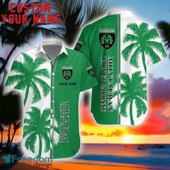 US Montauban Coconut Pattern Hawaiian Shirt And Shorts Personalized Name Unique Gift For Summer