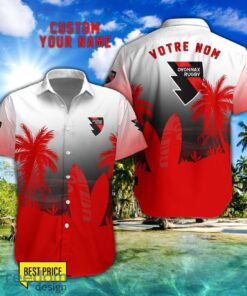 Us Oyonnax Rugby Combo Hawaiian Shirt And Shorts Surfboards Coconut Custom Name For Fans Product Photo 1