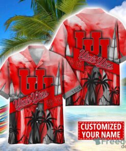 Utah Utes Hawaii Shirt Custom Name Sports Team Beach Shirt