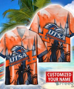 UTSA Roadrunners Hawaii Shirt Custom Name Sports Team Beach Shirt