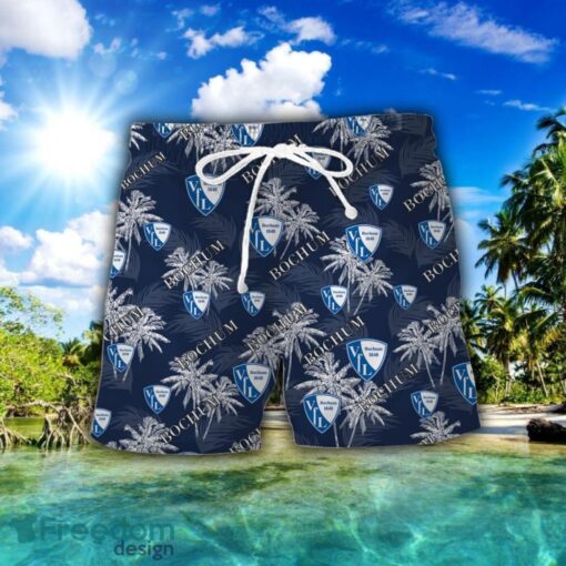 VfL Bochum 1848 3D Hawaiian Shirt and Shorts Vinatge Tree Pattern Beach Shirt For Fans Product Photo 2