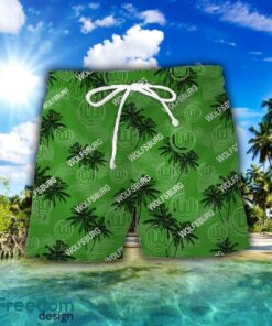 VfL Wolfsburg 3D Hawaiian Shirt and Shorts Vinatge Tree Pattern Beach Shirt For Fans Product Photo 2