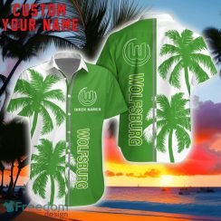 VfL Wolfsburg Coconut Pattern Hawaiian Shirt And Shorts Personalized Name Unique Gift For Summer