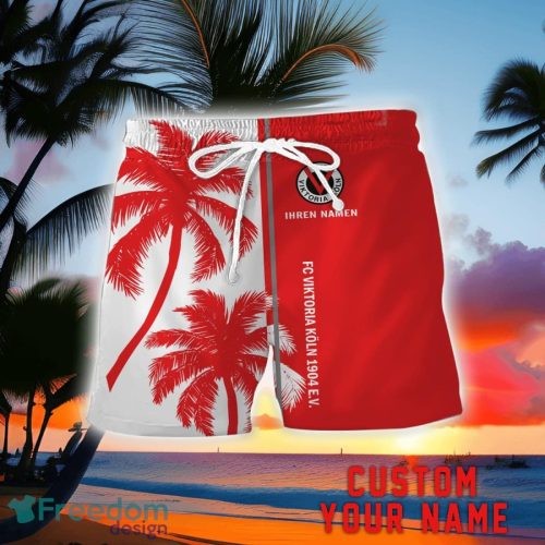 Viktoria Koln Coconut Pattern Hawaiian Shirt And Shorts Personalized Name Unique Gift For Summer Product Photo 2