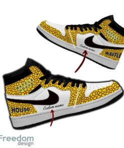 Waffle House Air Jordan Hightop Shoes Personalized Crocodile Skin Pattern For Men Women - Waffle House Air Jordan Hightop Shoes Personalized Design 2