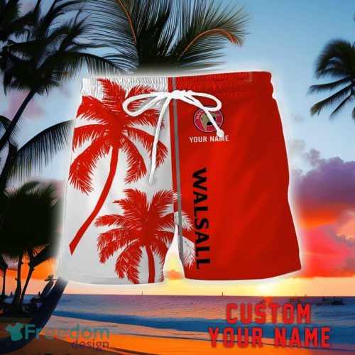 Walsall Coconut Pattern Hawaiian Shirt And Shorts Personalized Name Unique Gift For Summer Product Photo 2