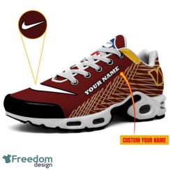 Washington Commanders Custom Name Striped Pattern Air Cushion Sneakers Product Photo 3