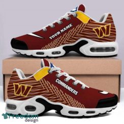 Washington Commanders Custom Name Striped Pattern Air Cushion Sneakers