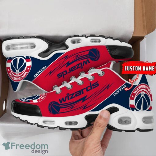 Washington Wizards NBA Air Cushion Sports Shoes Custom Name TN Sneakers For Fans Product Photo 2