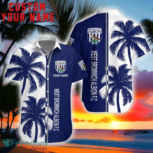 West Bromwich Albion Coconut Pattern Hawaiian Shirt And Shorts Personalized Name Unique Gift For Summer Product Photo 1