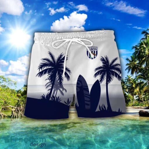 West Bromwich Albion F.C Combo Hawaiian Shirt And Shorts Surfboards Coconut Custom Name For Fans Product Photo 2