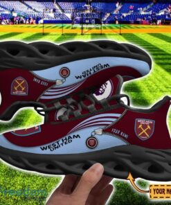 West Ham United F.C Max Soul Shoes Personalized Name Sneakers For Fans Product Photo 2