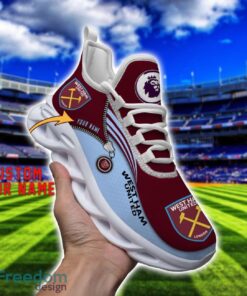 West Ham United F.C Max Soul Shoes Personalized Name Sneakers For Fans Product Photo 3