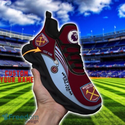 West Ham United F.C Max Soul Shoes Personalized Name Sneakers For Fans Product Photo 4