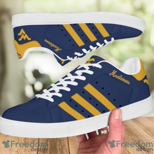 West Virginia Mountaineers Football Low Top Skate Shoes Fans Sneakers Men Women Gift Product Photo 2