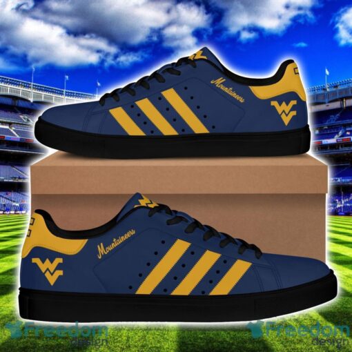 West Virginia Mountaineers Football Low Top Skate Shoes Fans Sneakers Men Women Gift Product Photo 3