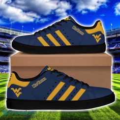 West Virginia Mountaineers Football Low Top Skate Shoes Stan Smith Shoes Product Photo 3