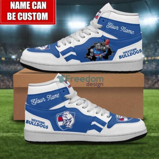 Western Bulldogs Sneakers Custom Name Limited Air Jordan Hightop Shoes Men Women Gift Product Photo 1