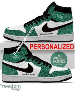 Whole Foods Market Air Jordan Hightop Shoes Personalized Crocodile Skin Pattern For Big Fans - Whole Foods Market Air Jordan Hightop Shoes Personalized Design 2