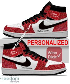 Winn Dixie Air Jordan Hightop Shoes Personalized Crocodile Skin Pattern For Fans Sneakers Gift - Winn Dixie Air Jordan Hightop Shoes Personalized Design 2