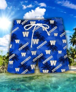 Winnipeg Blue Bombers 3D Hawaiian Shirt and Shorts Vinatge Tree Pattern Beach Shirt For Fans Product Photo 2