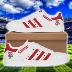 Wisconsin Badgers Football Low Top Skate Shoes Stan Smith Shoes Product Photo 1