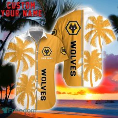 Wolverhampton Wanderers Coconut Pattern Hawaiian Shirt And Shorts Personalized Name Unique Gift For Summer