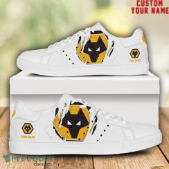 Wolverhampton Wanderers EPL Custom Name Unique Gift Low Top Skate Shoes For Man And Woman