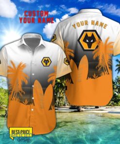 Wolverhampton Wanderers F.C Combo Hawaiian Shirt And Shorts Surfboards Coconut Custom Name For Fans