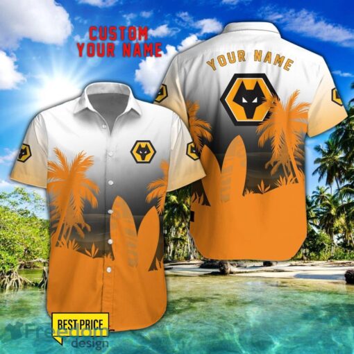 Wolverhampton Wanderers F.C Combo Hawaiian Shirt And Shorts Surfboards Coconut Custom Name For Fans Product Photo 1