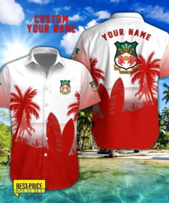 Wrexham AFC Combo Hawaiian Shirt And Shorts Surfboards Coconut Custom Name For Fans