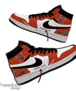 WWE Wrestling Line Air Jordan Hightop Shoes Personalized Crocodile Skin Pattern For Fans Gift WWE Wrestling Line Air Jordan Hightop Shoes Personalized Crocodile Skin Pattern For Fans Gift