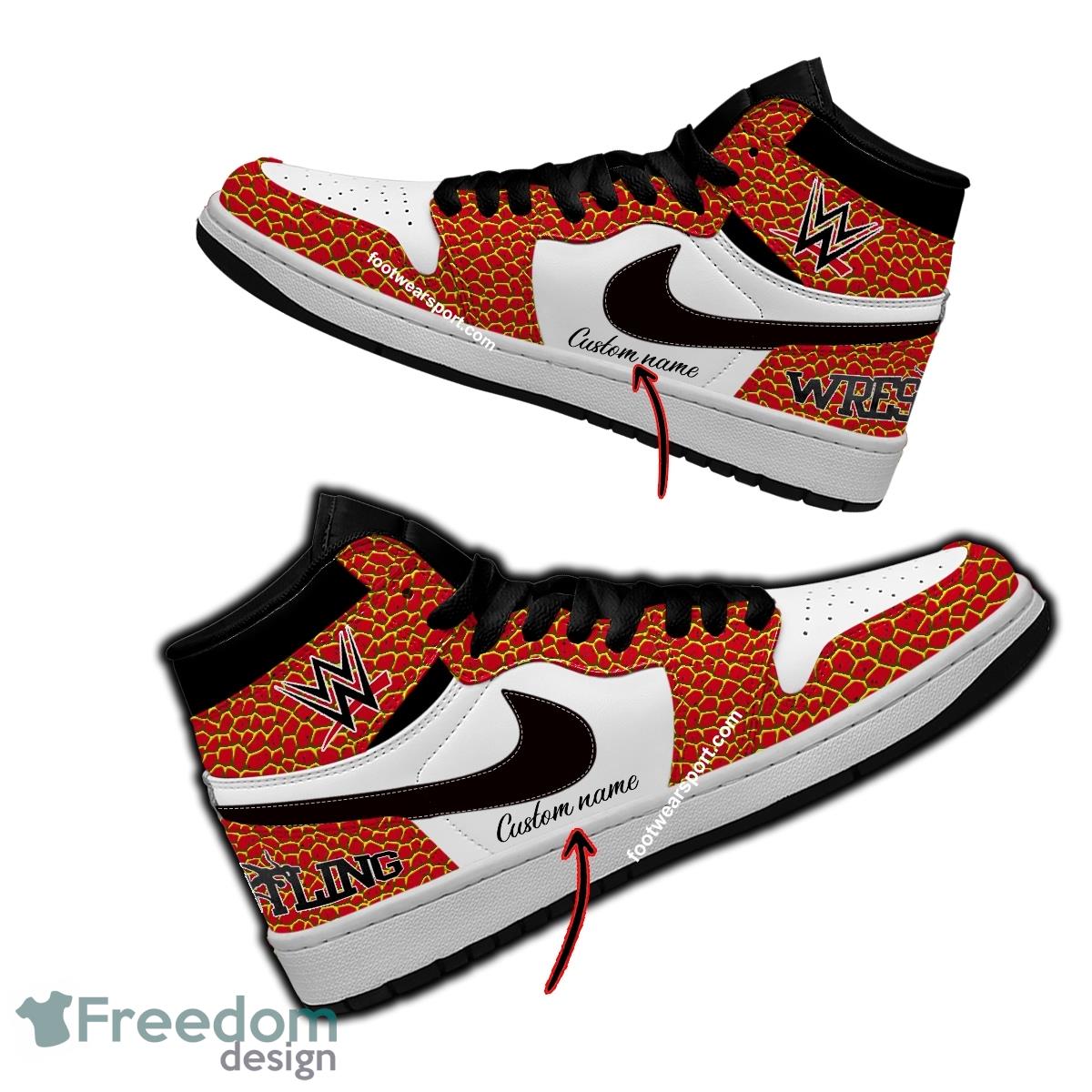 WWE Wrestling Line Air Jordan Hightop Shoes Personalized Crocodile Skin Pattern For Fans Gift image WWE Wrestling Line Air Jordan Hightop Shoes Personalized Crocodile Skin Pattern For Fans Gift - WWE Wrestling Line Air Jordan Hightop Shoes Personalized Design 1