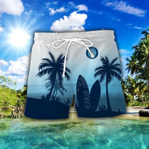 Wycombe Wanderers F.C Combo Hawaiian Shirt And Shorts Surfboards Coconut Custom Name For Fans Product Photo 2