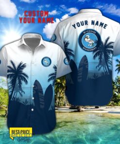 Wycombe Wanderers F.C Combo Hawaiian Shirt And Shorts Surfboards Coconut Custom Name For Fans Product Photo 1