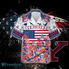 Youngstown State Penguins Beach 3D Hawaiian Shirt Gift Independence Day Custom Name