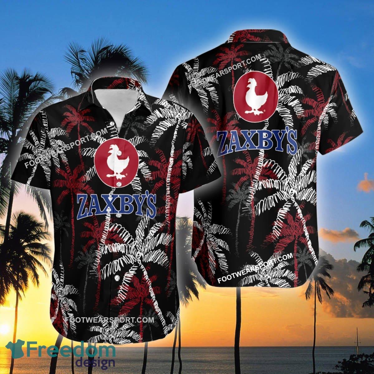 ZAXBY'S Brand Coconut Tree Pattern Black 3D Hawaiian Shirt For Men And Women image ZAXBY'S Brand Coconut Tree Pattern Black 3D Hawaiian Shirt For Men And Women